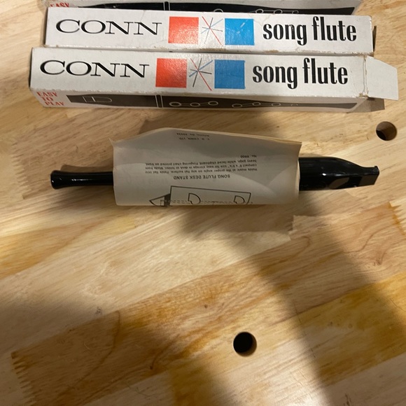Vintage Conn Song Flute Plastic Black #970 Original Box Manual New READ - Picture 2 of 4